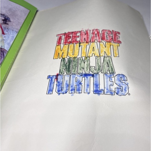 Vintage 1990 Teenage‎ Mutant Ninja Turtles the Movie Poster Book Imperfect - Picture 9 of 13